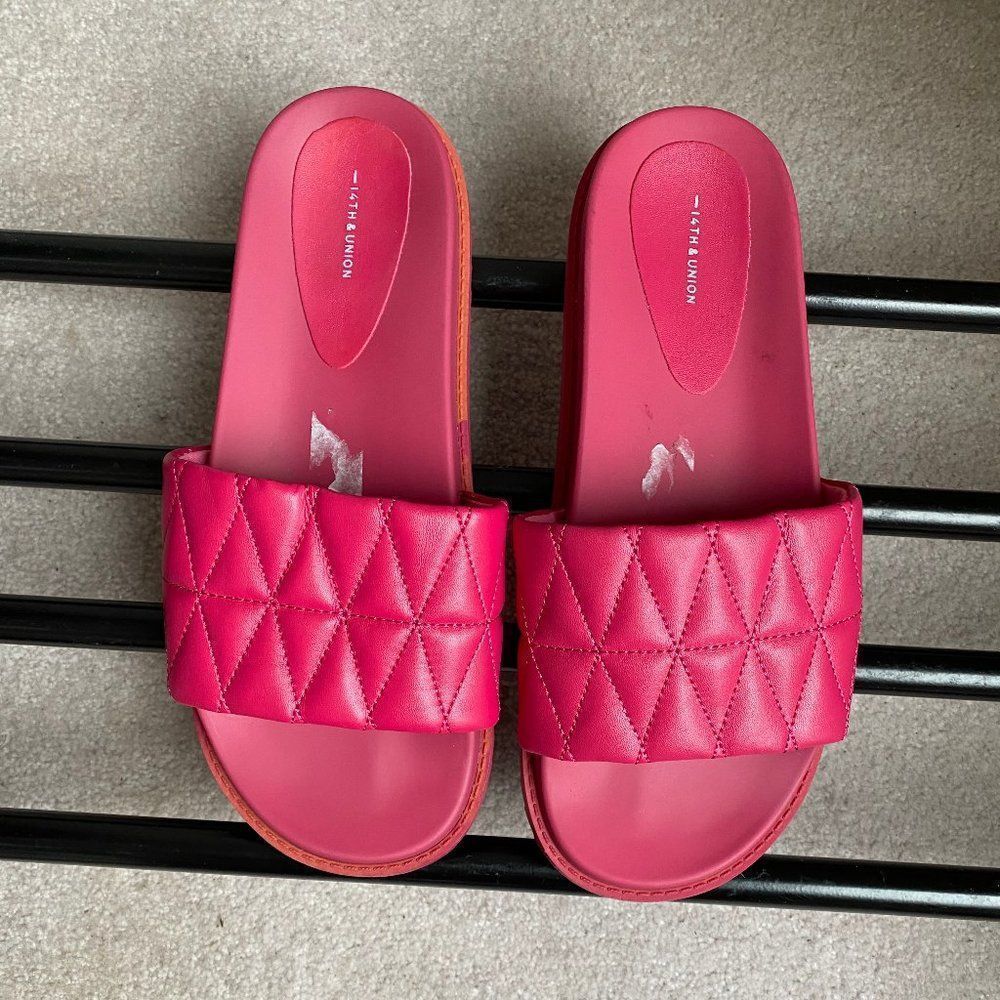 14th & UNION Women Tallinn Slide Sandals - NEW NWOB